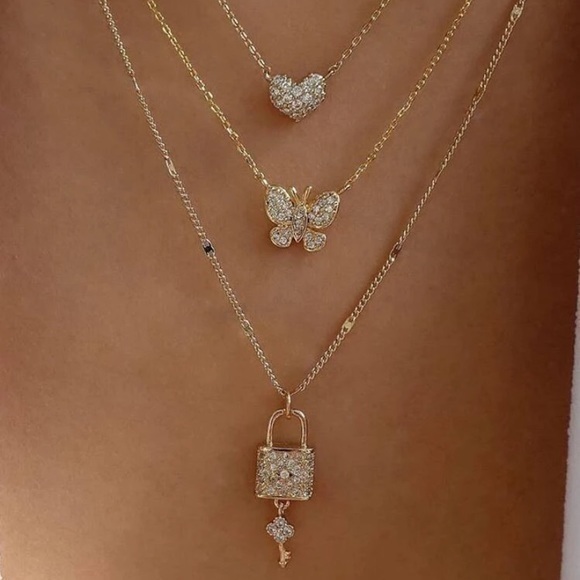 mam262 Jewelry - Gold Heart Layered Necklace